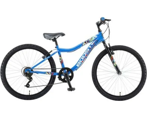 Bicicleta Copii Booster 2023 Plasma, roti 24 Inch, 6 viteze, Albastru 