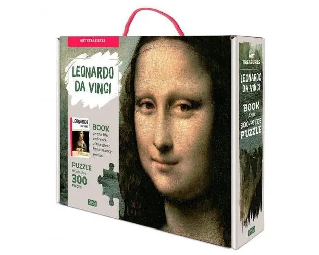 Puzzle Mona Lisa (300 piese+carte)