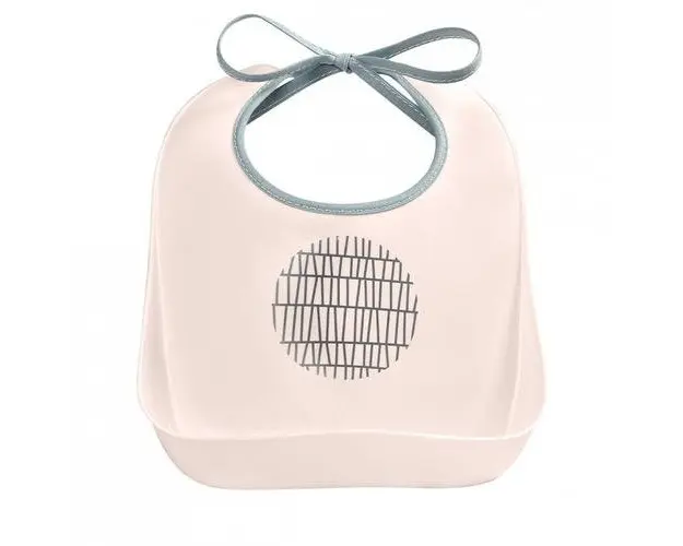 Baveta plastic Beaba Pink