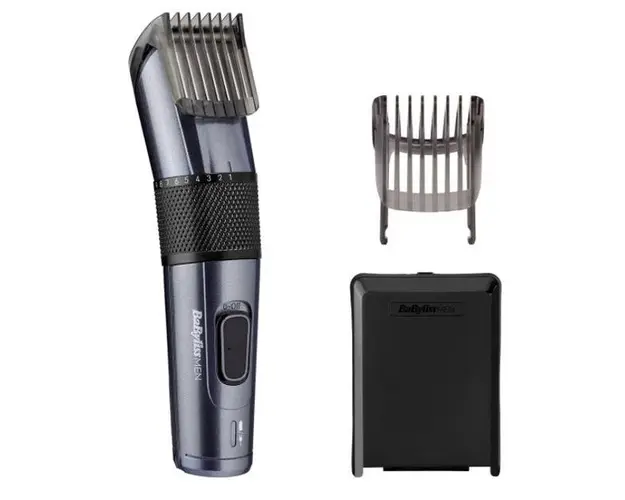 Aparat de tuns BaByliss E976E, 26 Trepte, Autonomie 60 min (Negru/Argintiu)