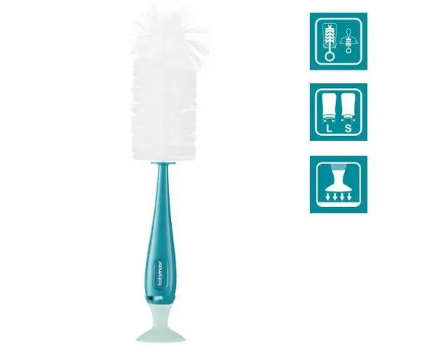 Perie biberoane Babymoov 2 in 1 (Albastru)