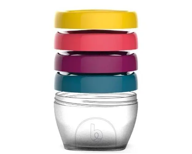 Set 4 boluri Babymoov A004307 pentru pastrarea hranei, 120 mL