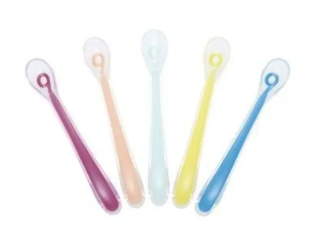 Set 5 lingurite Babymoov A102407, Silicon (Multicolor)