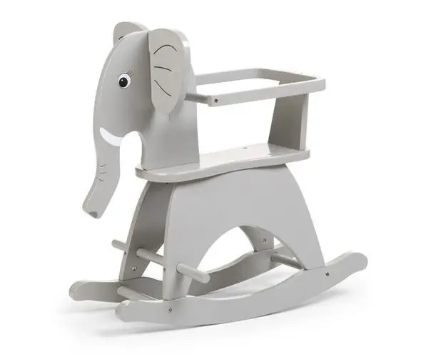 Balansoar din lemn Childhome 65x36x61 cm, Elefant