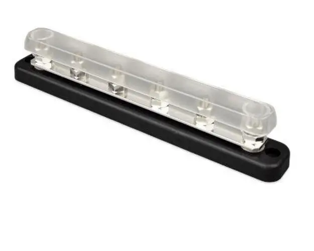 Bara de conexiune Victron Energy Busbar, 150A, 6P (Negru)