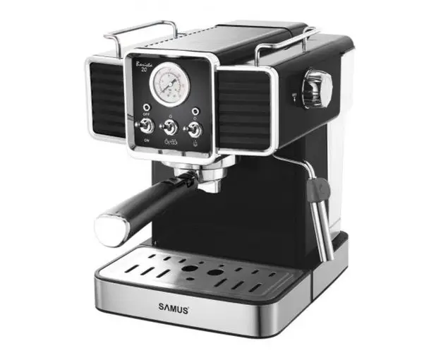 Espressor Samus BARISTA 20, 1350 W, 20 Bari, 1500 ml (Negru/Inox)
