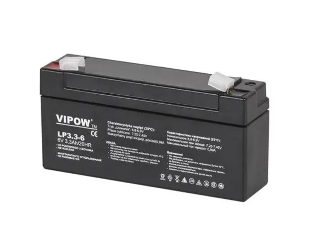 Acumulator gel plumb Vipow BAT0205, 6 V / 3.3 Ah