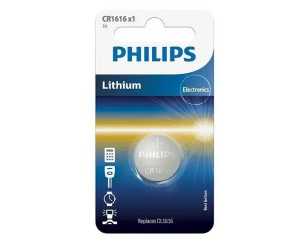 Baterie LITHIUM CR1616 BLISTER PHILIPS