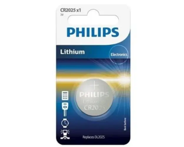 Baterie LITHIUM CR2025 BLISTER PHILIPS