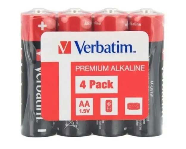 Baterii Alkaline Verbatim 49501, AA, 4 buc