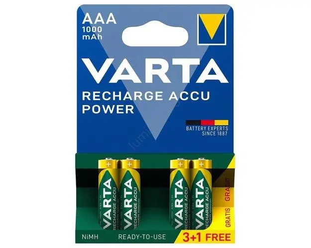 Acumulatori Varta 5703301494, 3+1 buc. ACCU AAA Ni-MH/1000mAh/1,2V 