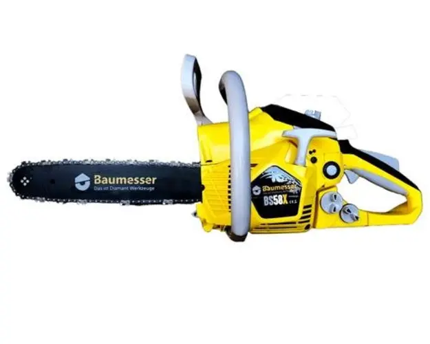Drujba pe benzina BAUMESSER BS58X, 4 CP, 11500 RPM, 2 lame 45.5/42 cm