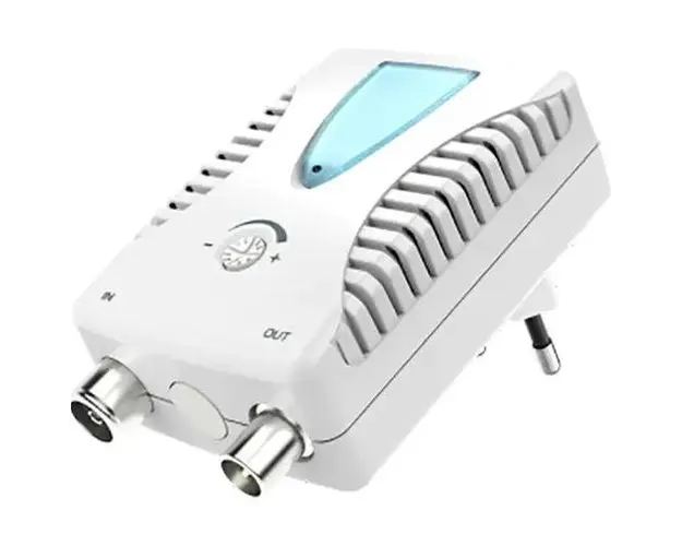 Amplificator BB / CATV HAMA 205234, 25 dB (Alb)