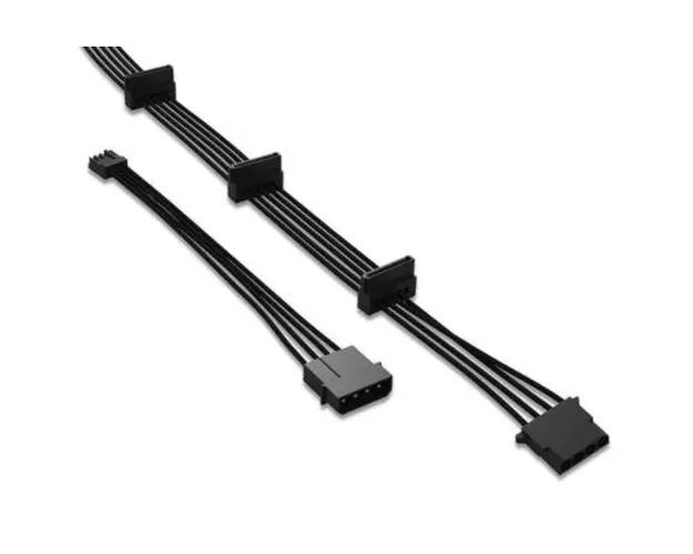 Cablu be quiet! CM-30750, 3x S-ATA, 1x HDD/FDD, 600mm (Negru)