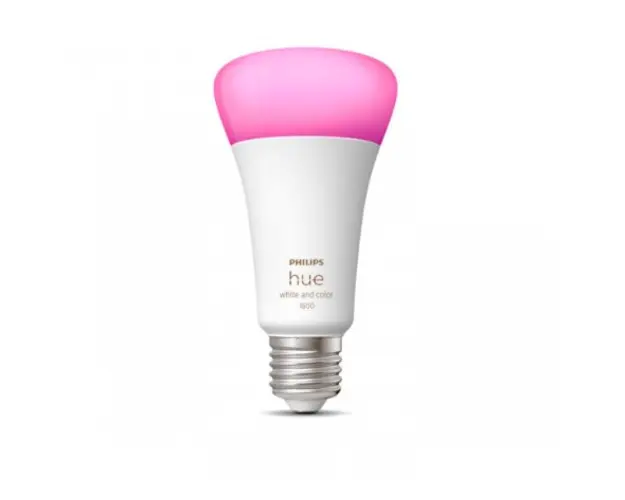 Bec LED Philips HUE alb color 13.5W(100W) E27,2000-6500K+16 mil culori, 1600lm