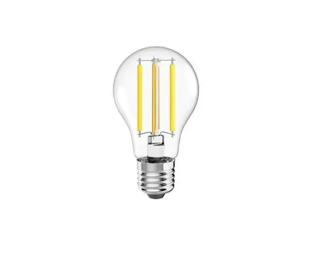 Bec LED Smart Hama 176587, Control Vocal/Aplicatie, E27, 7W, Retro, Clasa E (Alb)