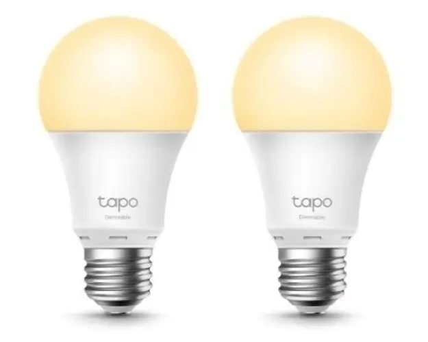 Bec inteligent TP-LINK Tapo L510E, 8.7W, E27, Wi-Fi, intensitate reglabila, control prin smartphone cu aplicatia TAPO, 2 pack