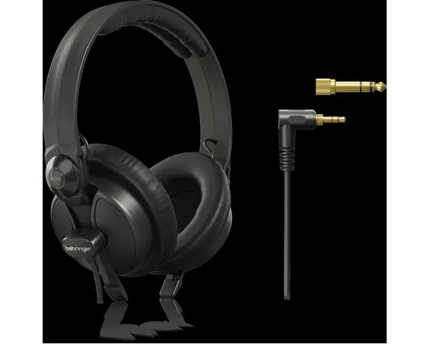 Casti DJ Hi-Fi Behringer BH30, Jack 3.5/6.3 mm, Stero, Difuzor 30mm, Cablu 3.0m (Negru)