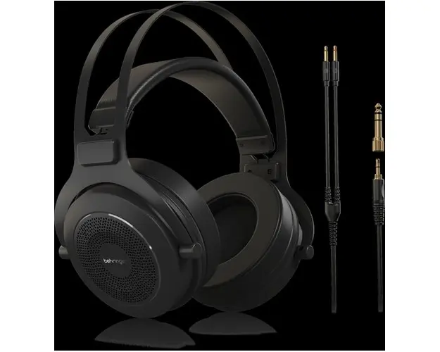 Casti Studio Hi-Fi Behringer OMEGA, Open-Back, Jack 3.5mm/6.3mm, Cablu 3m, Difuzor 50mm (Negru)