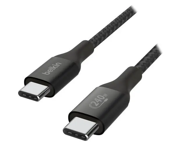 Cablu de date Belkin BOOST CHARGE CAB015bt2MBK, 240W, USB Type-C la USB Type-C, 2m (Negru)