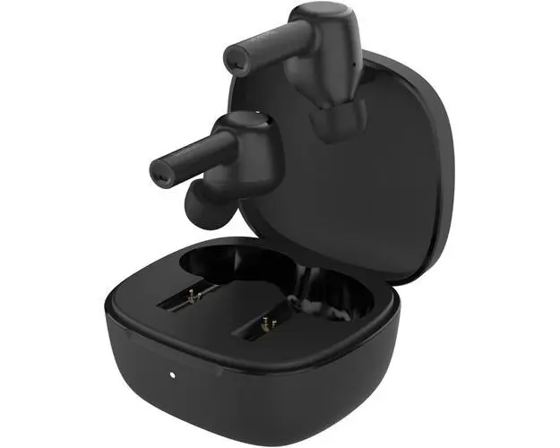Casti True Wireless In-Ear Belkin Soundform Pulse AUC007btBLK, Bluetooth, NFC, Autonomie 7 ore, Control Tactil, Waterproof IPX5 (Negru)