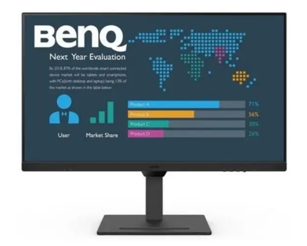 Monitor IPS LED Benq 23.8inch BL2490T, Full HD (1920 x 1080), HDMI, DisplayPort, Boxe, Pivot, 100 Hz (Negru)