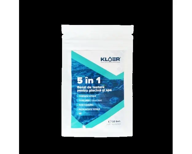 Benzi testare parametri apa piscina Kloer 5 in 1