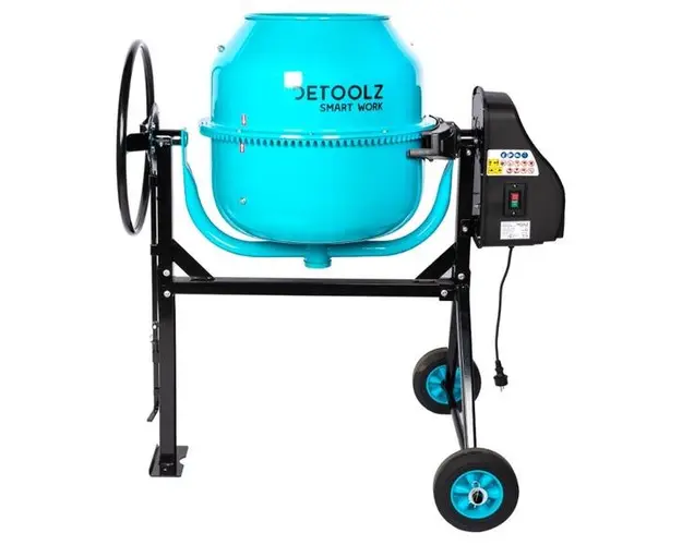 Betoniera Detoolz DZ-C327-G02, 180L, 1000W, cu roti si coroana de fonta