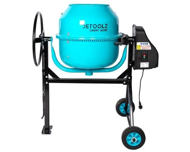 Betoniera Detoolz DZ-C326-G02, 160L, 1000W, cu roti si coroana de fonta