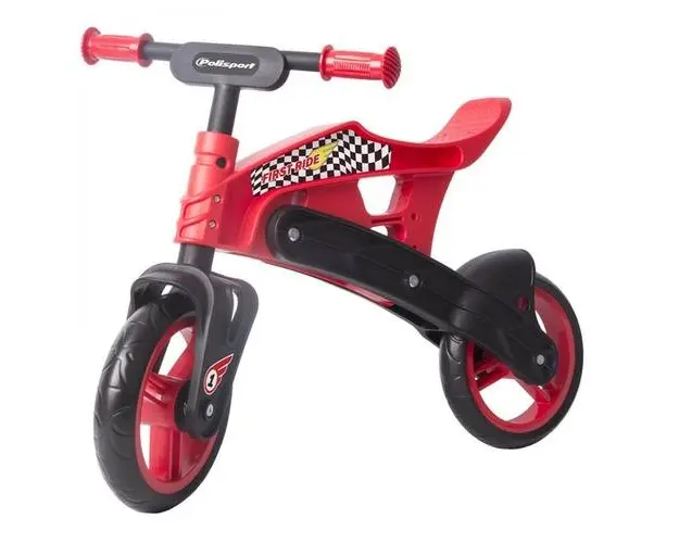Bicicleta Copii Polisport Balance Bike Off-Road, Greutate suportata25 Kg (Rosu/Negru)