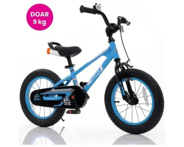 Bicicleta copii Royal Baby EZ Freestyle, roti 16inch, cadru otel (Albastru) 