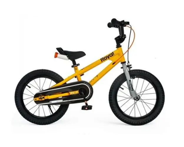 Bicicleta copii Royal Baby Freestyle 7.0 NF, roti 16inch, cadru otel (Galben) 