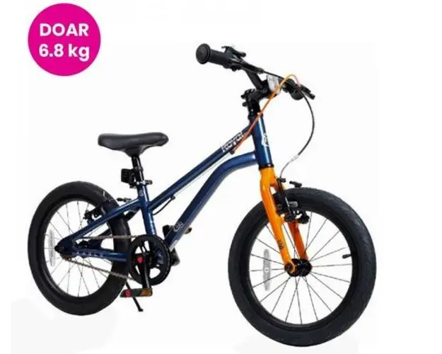 Bicicleta copii Royal Baby Kable-EZ, roti 16inch, cadru aluminiu, Frane V-brake (Albastru) 
