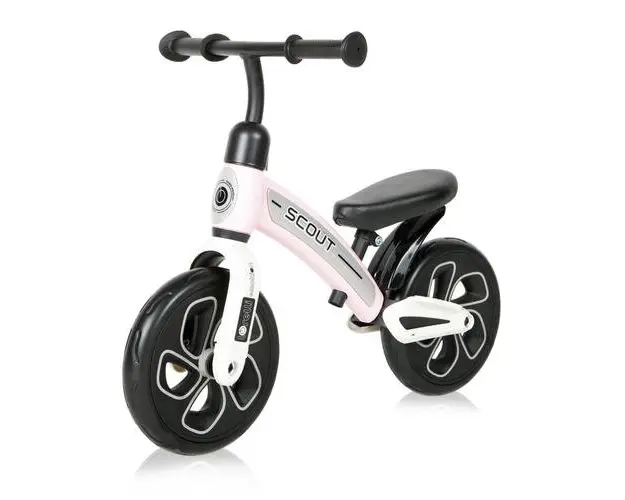 Bicicleta de echilibru Scout, pentru copii intre 2-4 ani, ghidon reglabil (Roz)