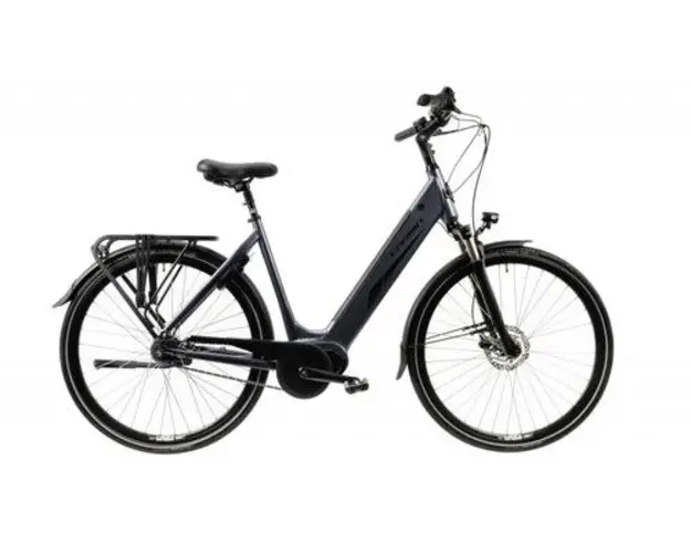 Bicicleta Electrica Corwin 28426, roti 28 Inch, 490mm, motor 250 W, 7 Viteze, Gri