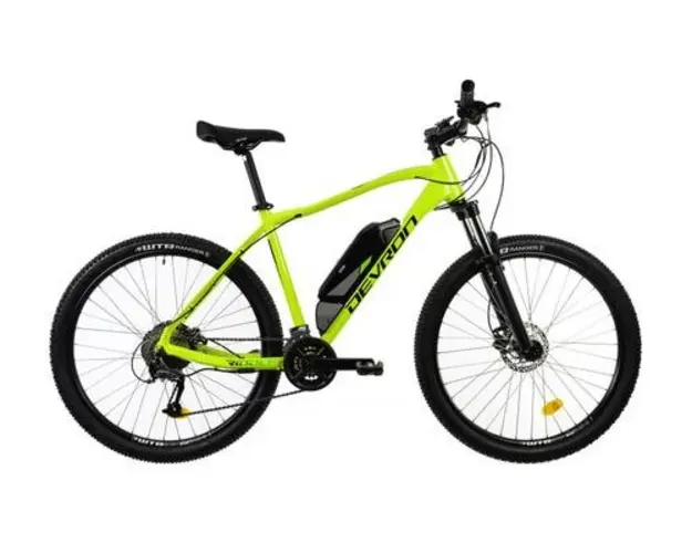 Bicicleta Electrica Devron Riddle M1.7, roti 27.5 Inch, cadru 520 mm, motor 250W, baterie 36V/10.4Ah, viteza 25km/h, autonomie 50-70km (Verde)