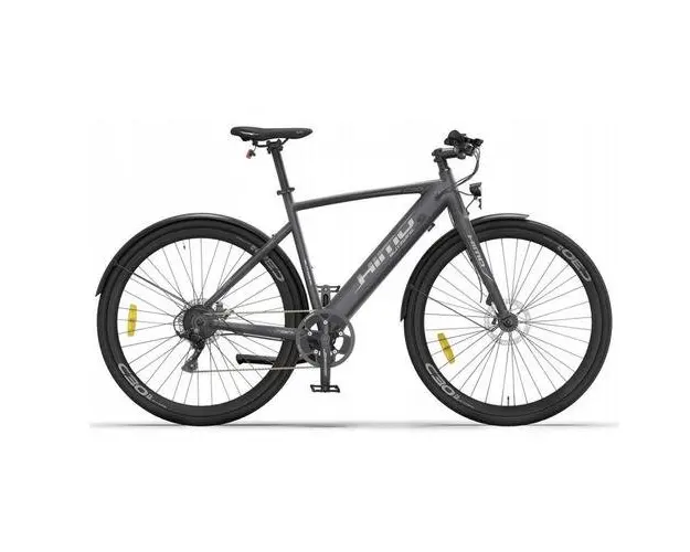 Bicicleta electrica HIMO C30R Max, roti 20inch, viteza 40km/h, motor 250W, faruri LED, IPX7, 9 viteze (Gri)