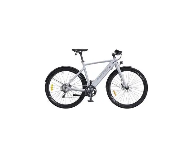 Bicicleta electrica HIMO C30R Max, roti 20inch, viteza 40km/h, motor 250W, faruri LED, IPX7, 9 viteze (Argintiu)