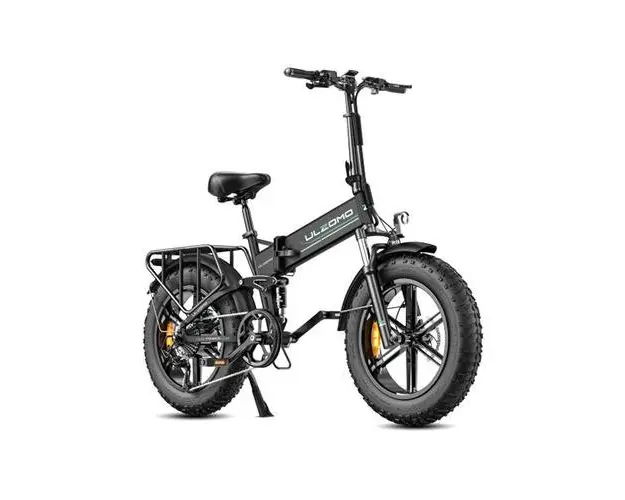 Bicicleta electrica pliabila Ulzomo Dunes 20 E-bike, 750W, 48V 16Ah, autonomie 120km, viteza maxima 40km/h, roti 20'' (Negru)