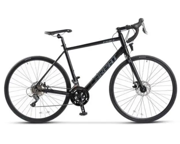 Bicicleta Oras CARPAT C27216C, Echipare Shimano Claris, 16 viteze, Roti 28inch, Frane pe Disc (Negru)