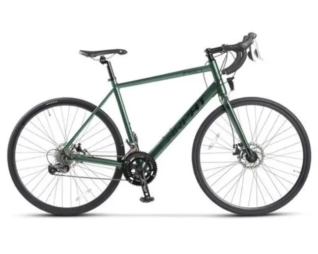Bicicleta Oras CARPAT C27216C, Echipare Shimano Claris, 16 viteze, Roti 28inch, Frane pe Disc (Verde) 