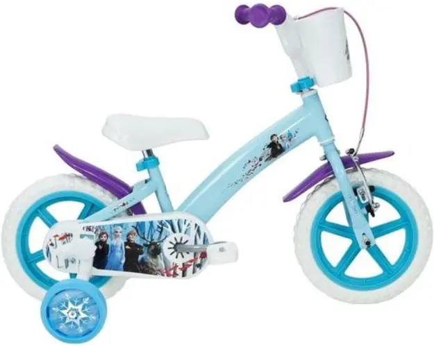 Bicicleta pentru copii Huffy Frozen , roti 12inch, cadru otel (Albastru)