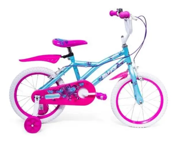 Bicicleta pentru copii Huffy So Sweet, roti 16inch, Cadru Otel (Albastru)