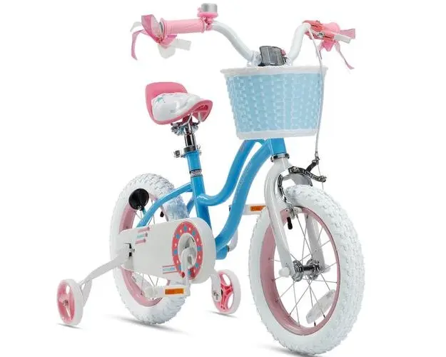 Bicicleta copii Royal Baby Star Girl Coaster Brake, roti 16inch, cadru otel (Albastru)