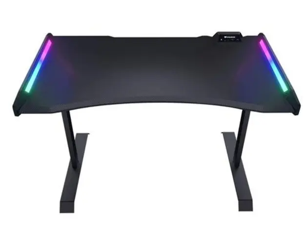Birou Gaming Cougar Mars 120, Iluminare RGB (Negru)