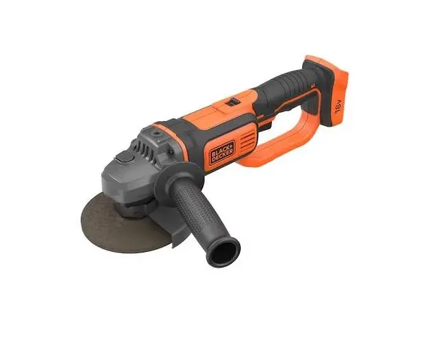 Polizor unghiular Black & Decker BCG720N-XJ, 18 V, Disc 125 mm, Fara acumulator si incarcator (Negru/Portocaliu)