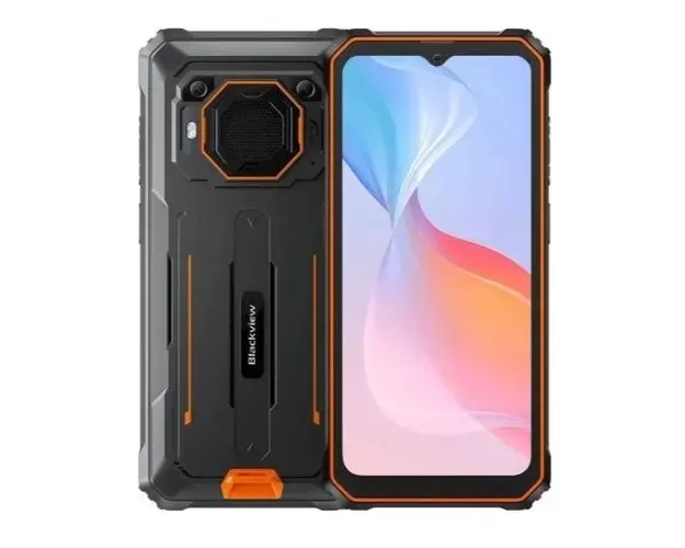 Telefon Mobil Blackview BV6200, Procesor Octa-Core Mediatek MT6761 Helio A22, Ecran touchscreen 6.56inch, 4GB RAM, 64GB Flash, Camera 13MP, Wi-Fi, 4G, Dual Sim, Android (Negru/Portocaliu)