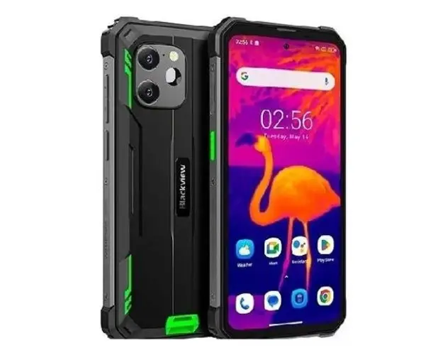 Telefon Mobil Blackview BV8900, Procesor Octa-Core Mediatek MT6779 Helio P90, Ecran IPS LCD touchscreen 6.5inch, 8GB RAM, 256GB Flash, Camera Duala 64 + 5 MP, Wi-Fi, 4G, Dual Sim, Android (Negru/Verde)