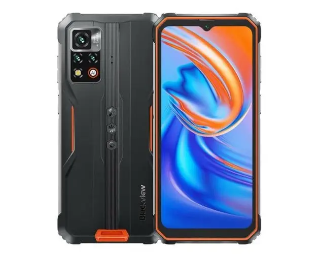 Telefon Mobil Blackview BV9200, Procesor Octa-Core MediaTek Helio G96, IPS 6.6inch, 8GB RAM, 256GB Flash, Camera 50MP, Wi-Fi, 4G, Dual Sim, Android (Negru/Portocaliu)