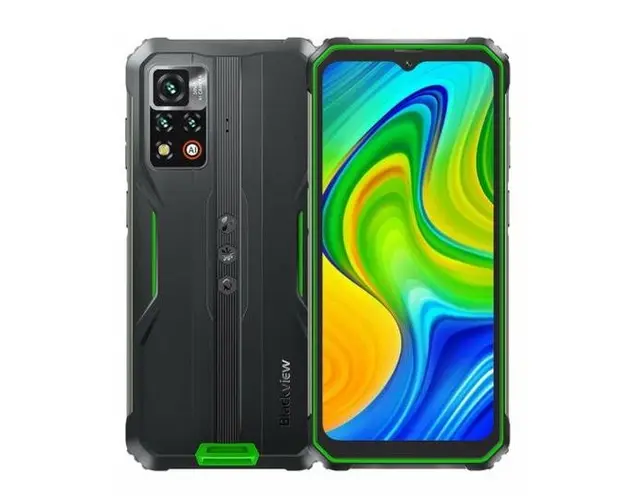 Telefon Mobil Blackview BV9200, Procesor Octa-Core MediaTek Helio G96, IPS 6.6inch, 8GB RAM, 256GB Flash, Camera 50MP, Wi-Fi, 4G, Dual Sim, Android (Negru/Verde)